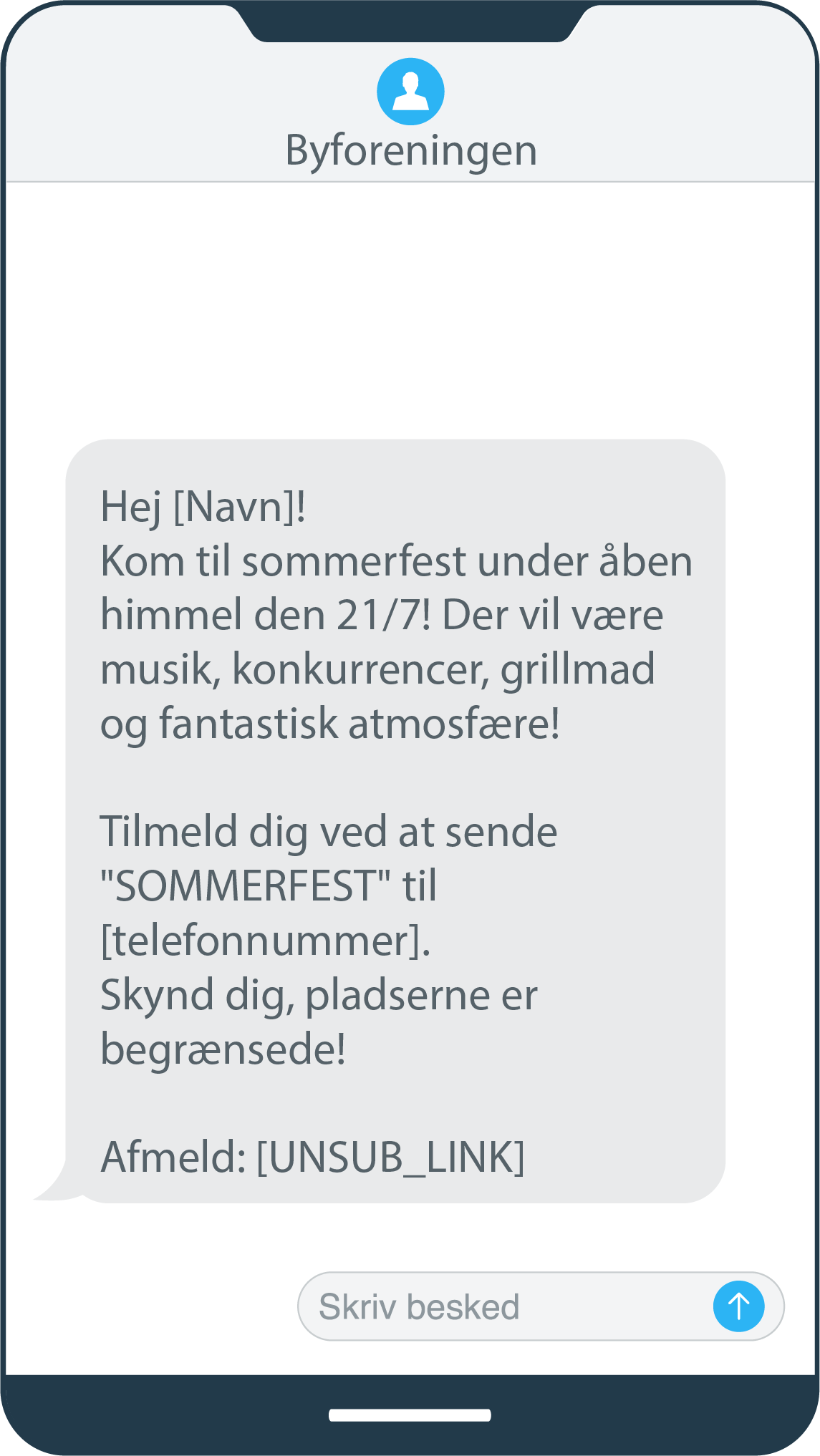 Sommer event SMS-kampagne