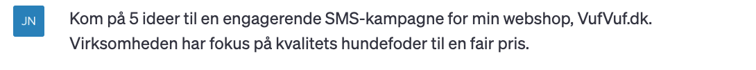 Bed ChatGPT om kampagneidéer