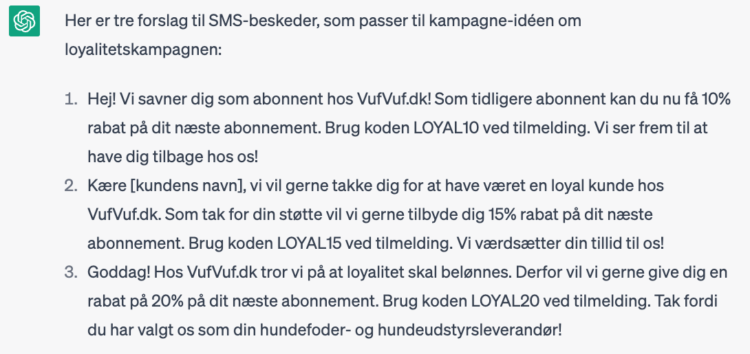 Bed ChatGPT om kampagneidéer